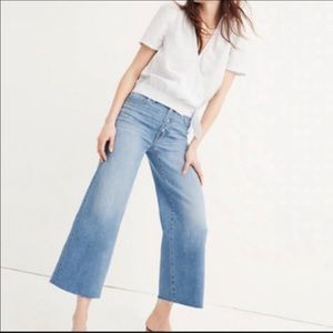 Madewell wise-leg crop jeans